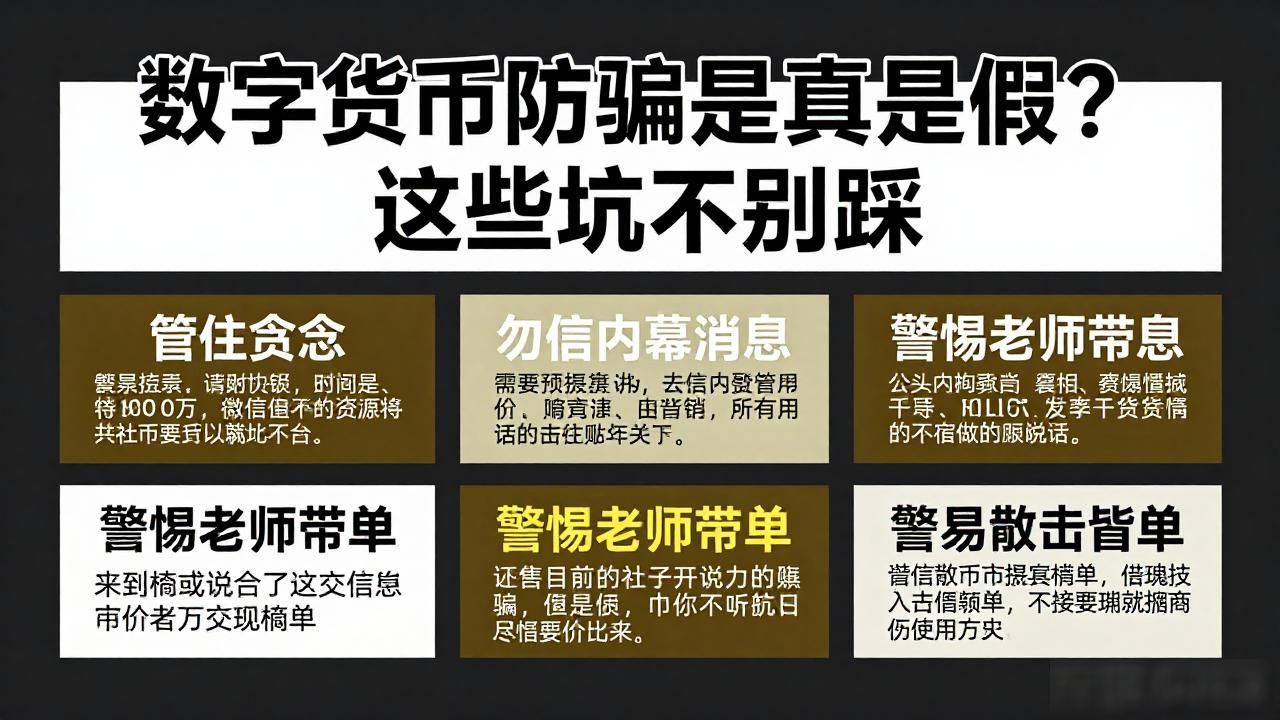 数字货币防骗是真是假？这些坑千万别踩