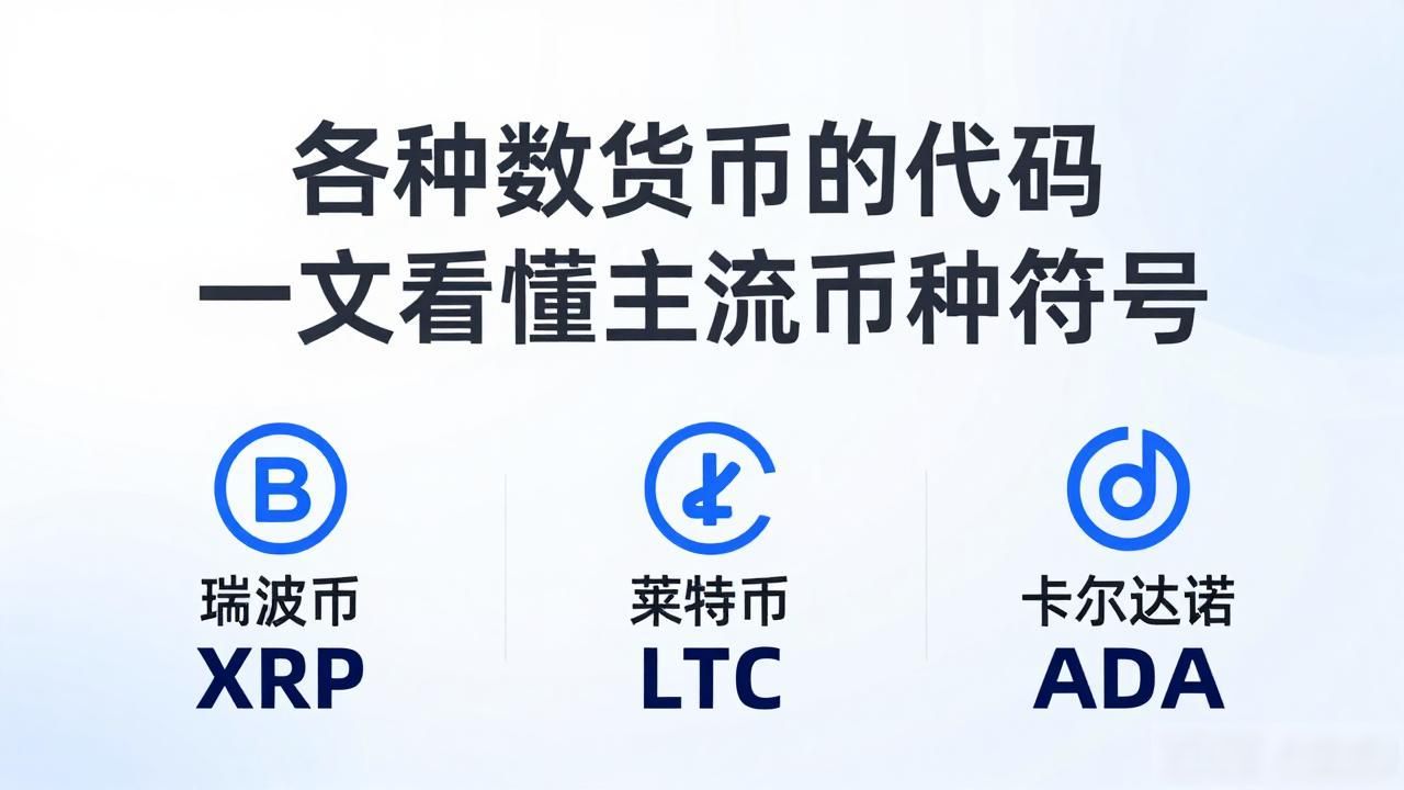各种数字货币的代码 一文看懂主流币种符号