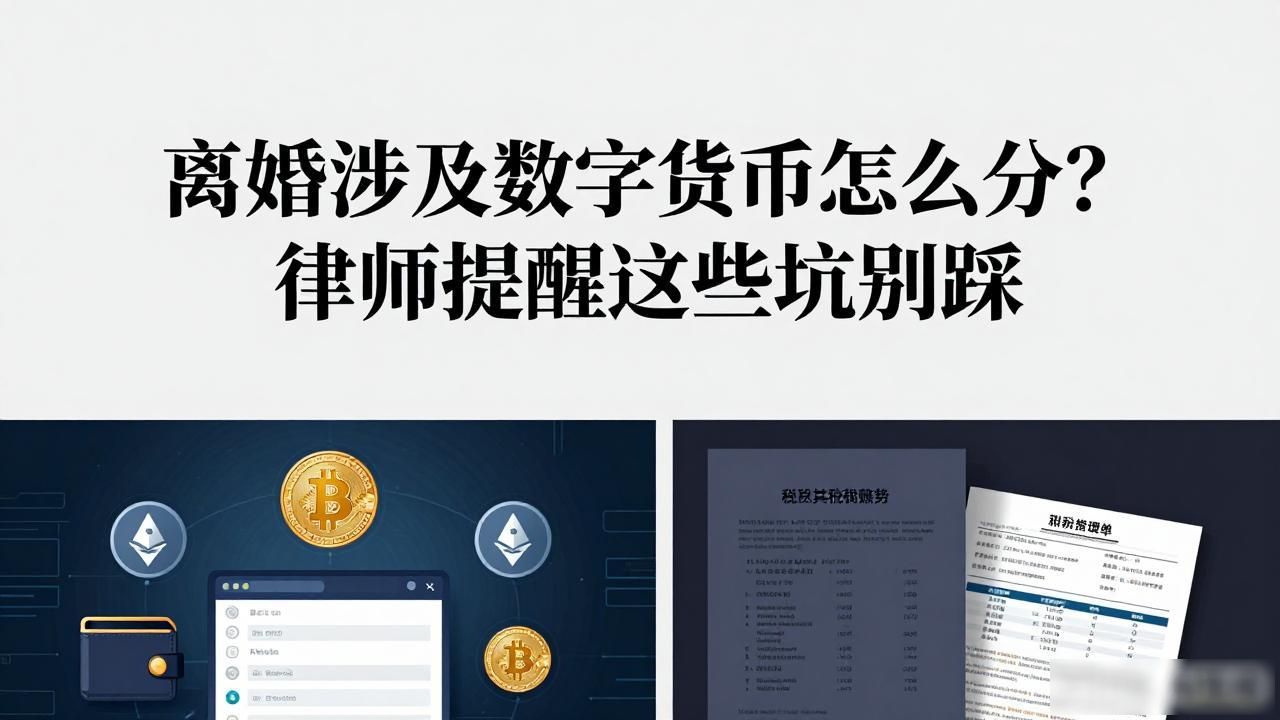 离婚涉及数字货币怎么分？律师提醒这些坑别踩