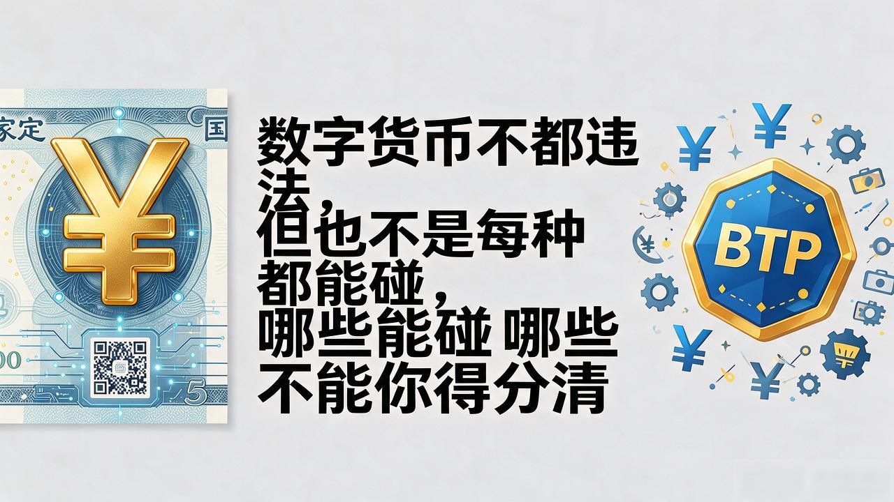 数字货币不都违法，但也不是每种都能碰，哪些能碰哪些不能你得分清
