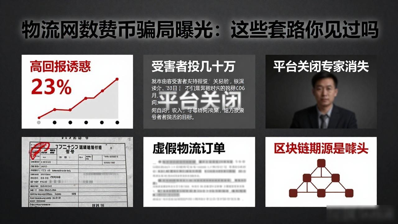 物流数字货币骗局_数字货币物流投资陷阱_物流网数字货币骗局