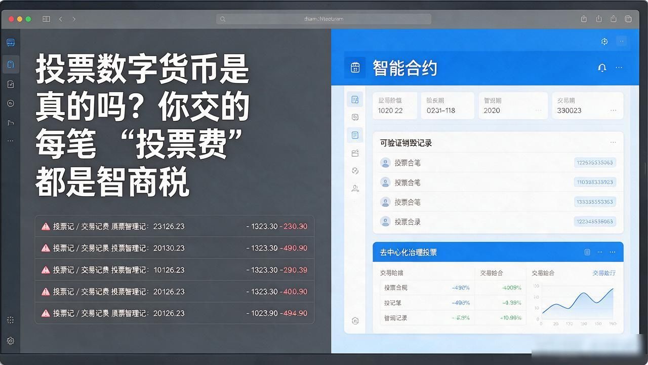 投票数字货币是真的吗？你交的每笔"投票费"都是智商税