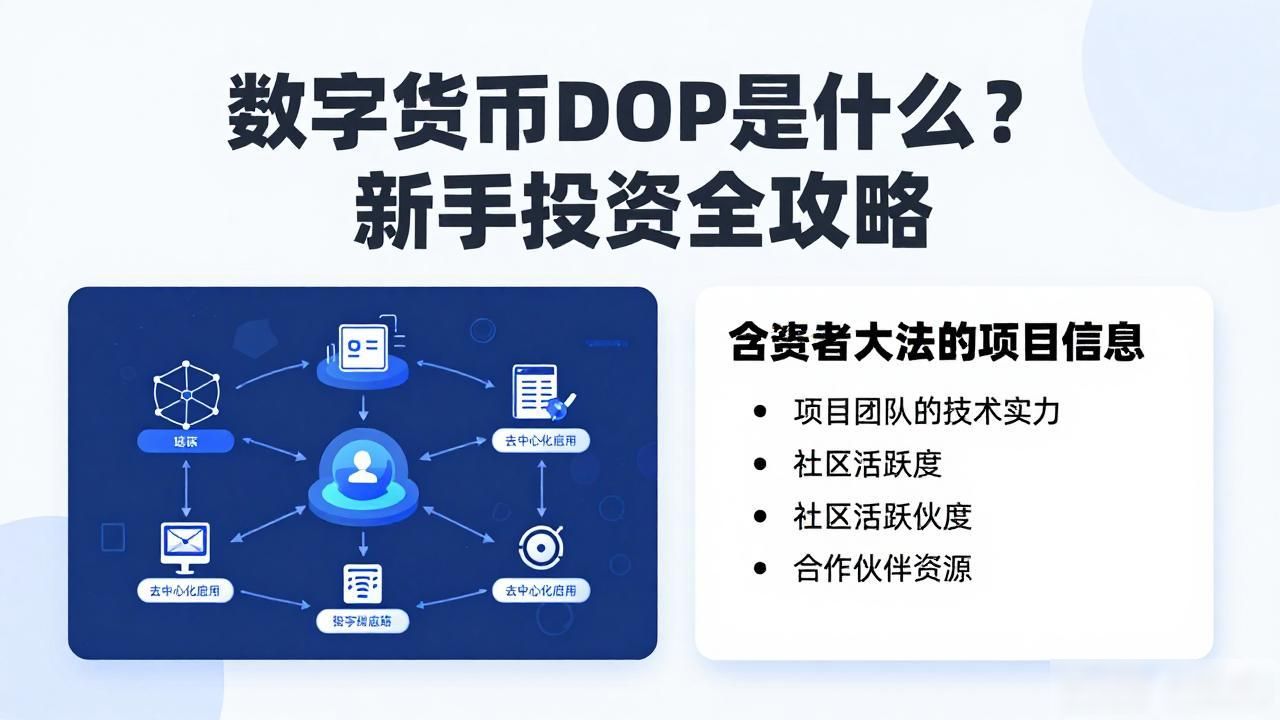 数字货币DOP投资_数字货币dop_DOP核心优势与运作机制