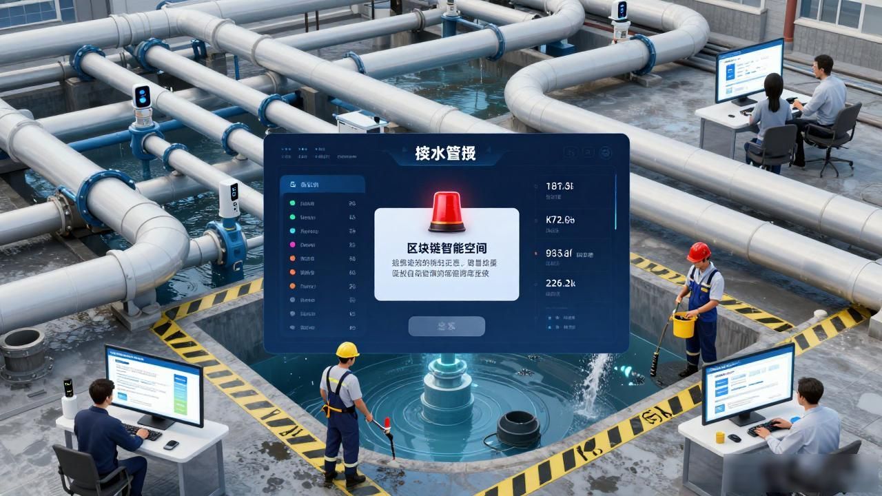 区块链智慧排水系统_物联网传感器排水监测_城市地下管网区块链管理