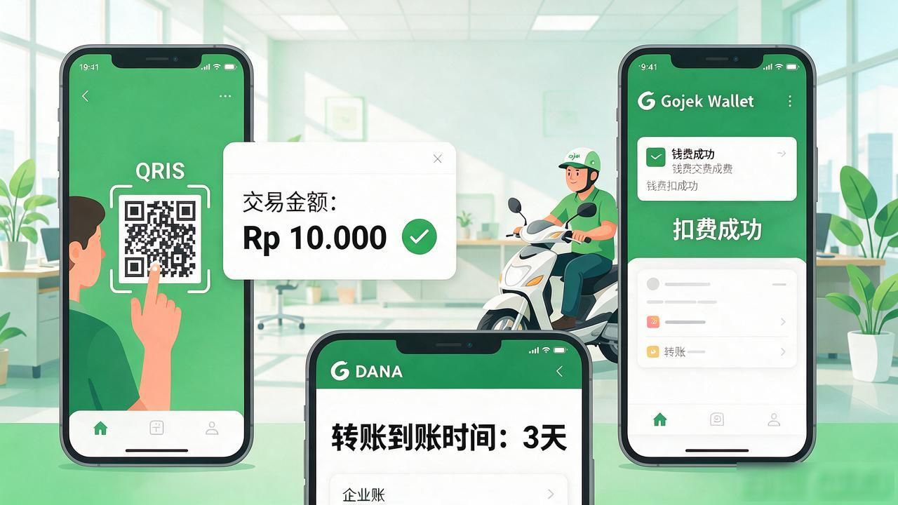 印尼数字货币支付怎么用最省心：GoPay充值和QRIS扫码实操