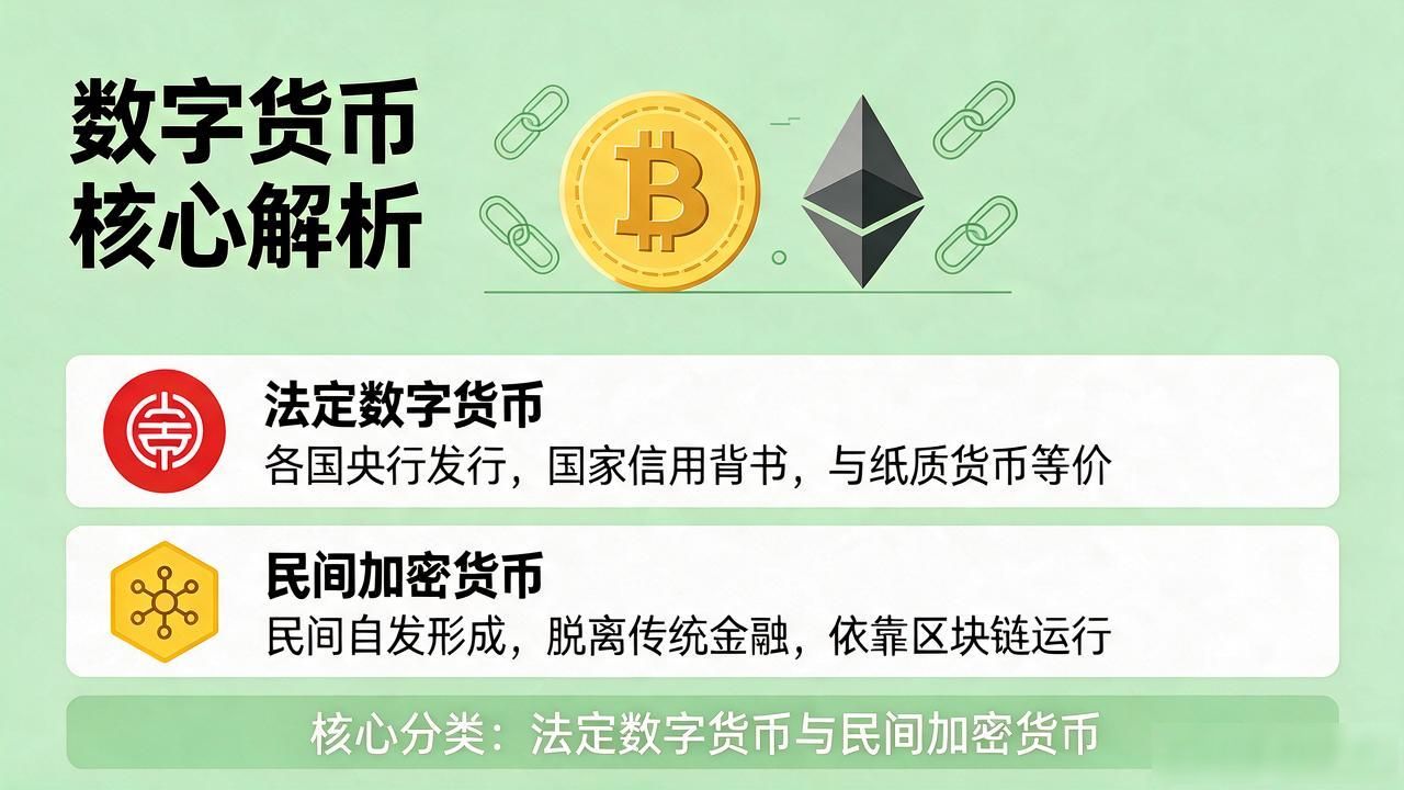 啥叫数字货币？大白话讲清楚定义分类和底层逻辑