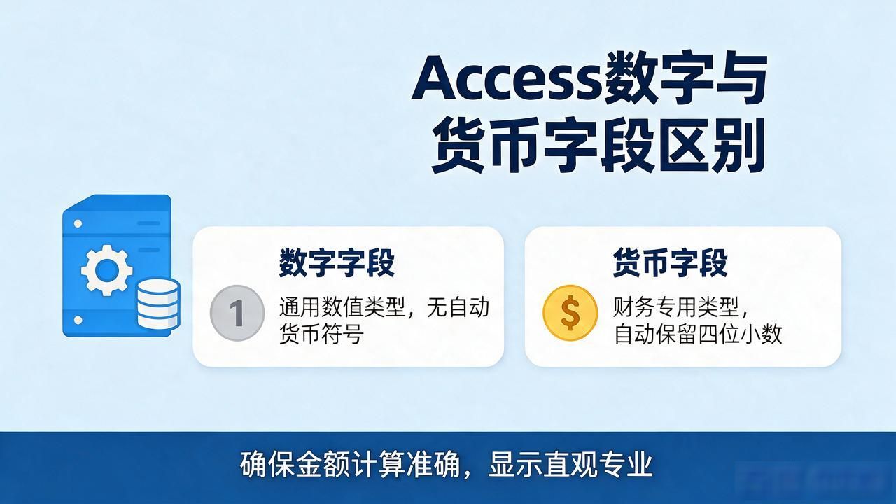 Access数据库里数字和货币字段到底有啥区别 看完这篇就明白