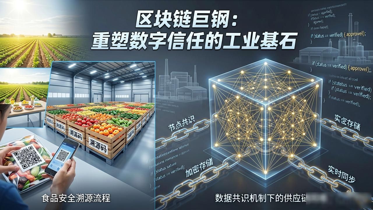 区块链供应链管理食品安全追溯_区块链巨钢_区块链去中心化信任机制