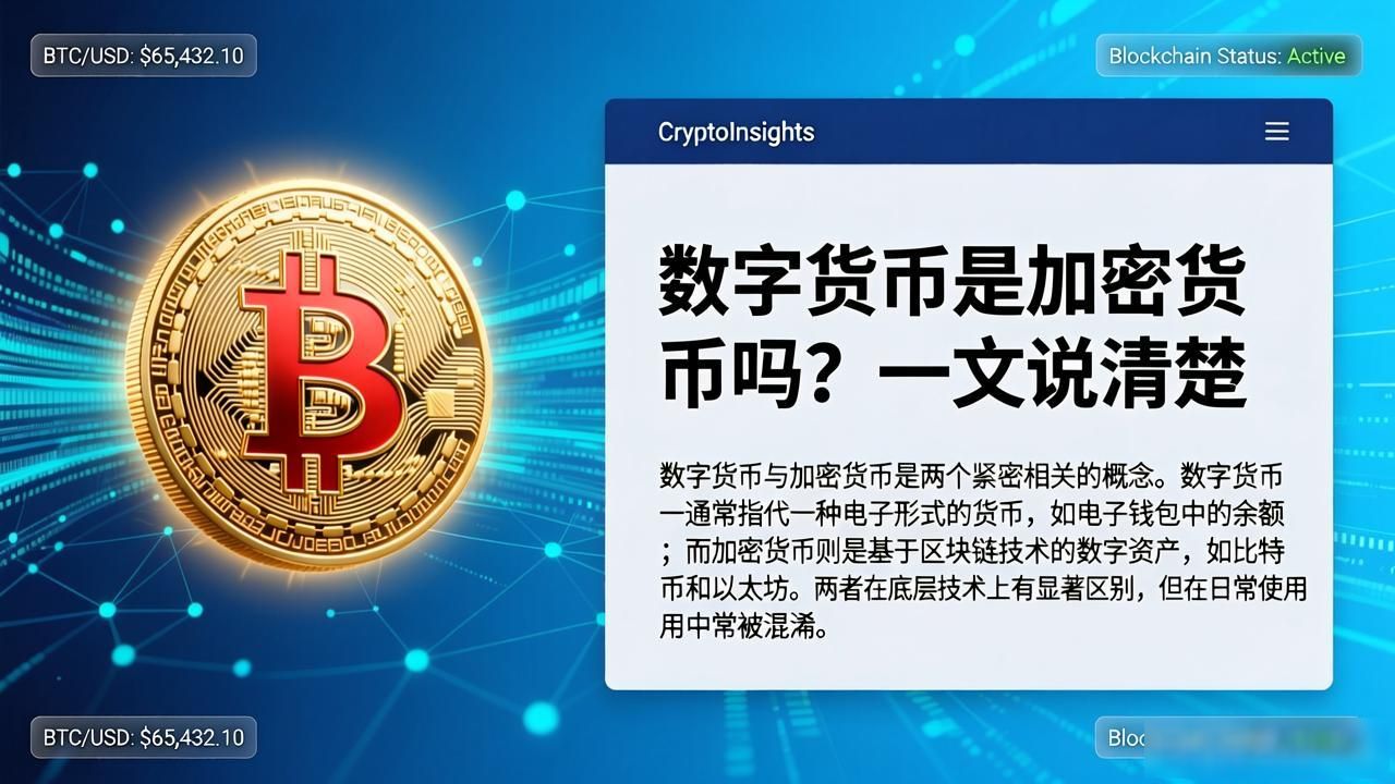 数字货币是加密货币吗？一文说清楚