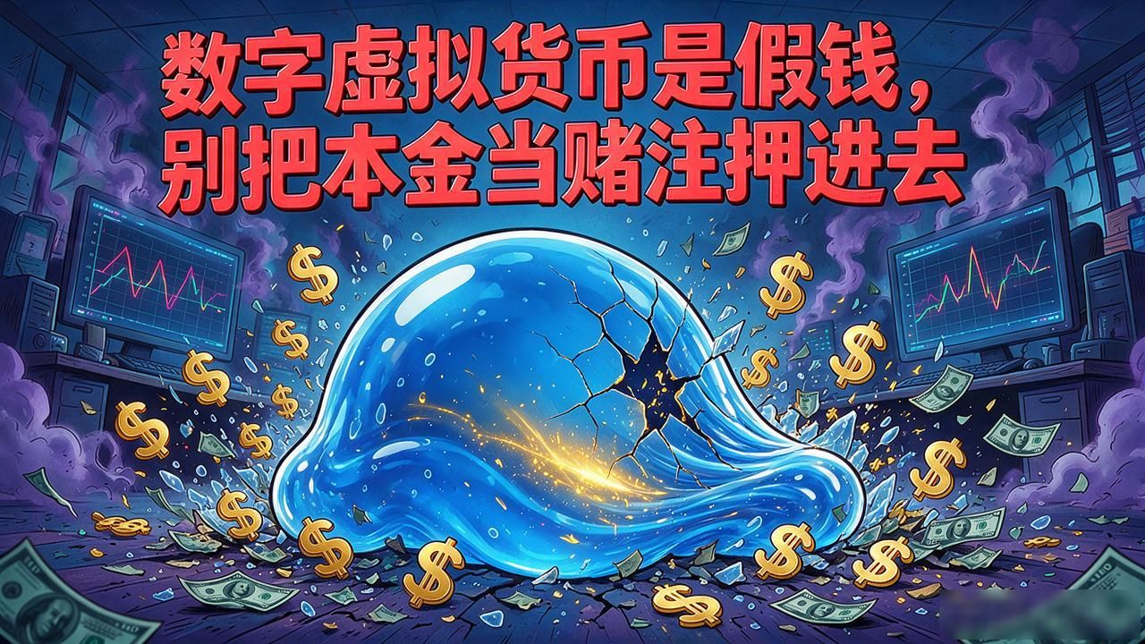 数字虚拟货币是假钱，别把本金当赌注押进去