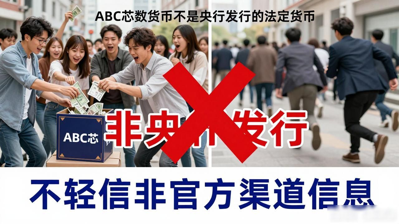 abc芯数字货币是不是央行_ABC芯是不是官方数字人民币_非官方数字货币风险