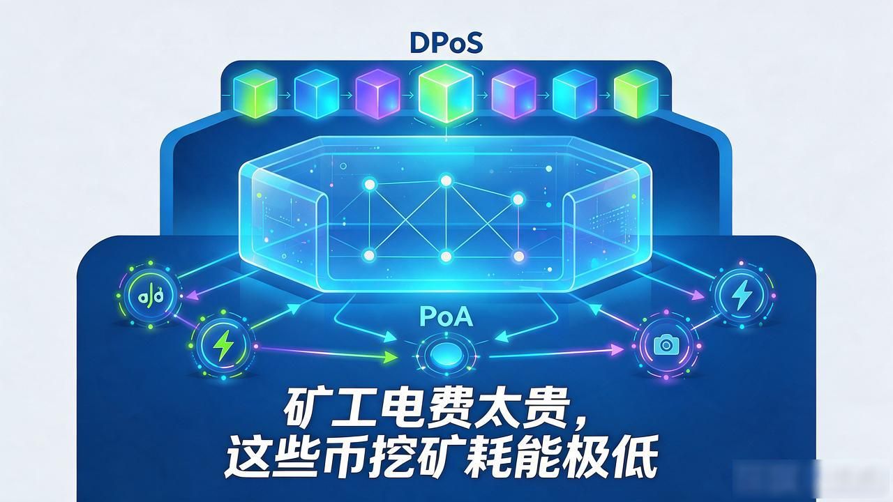 矿工电费太贵，这些币挖矿耗能极低