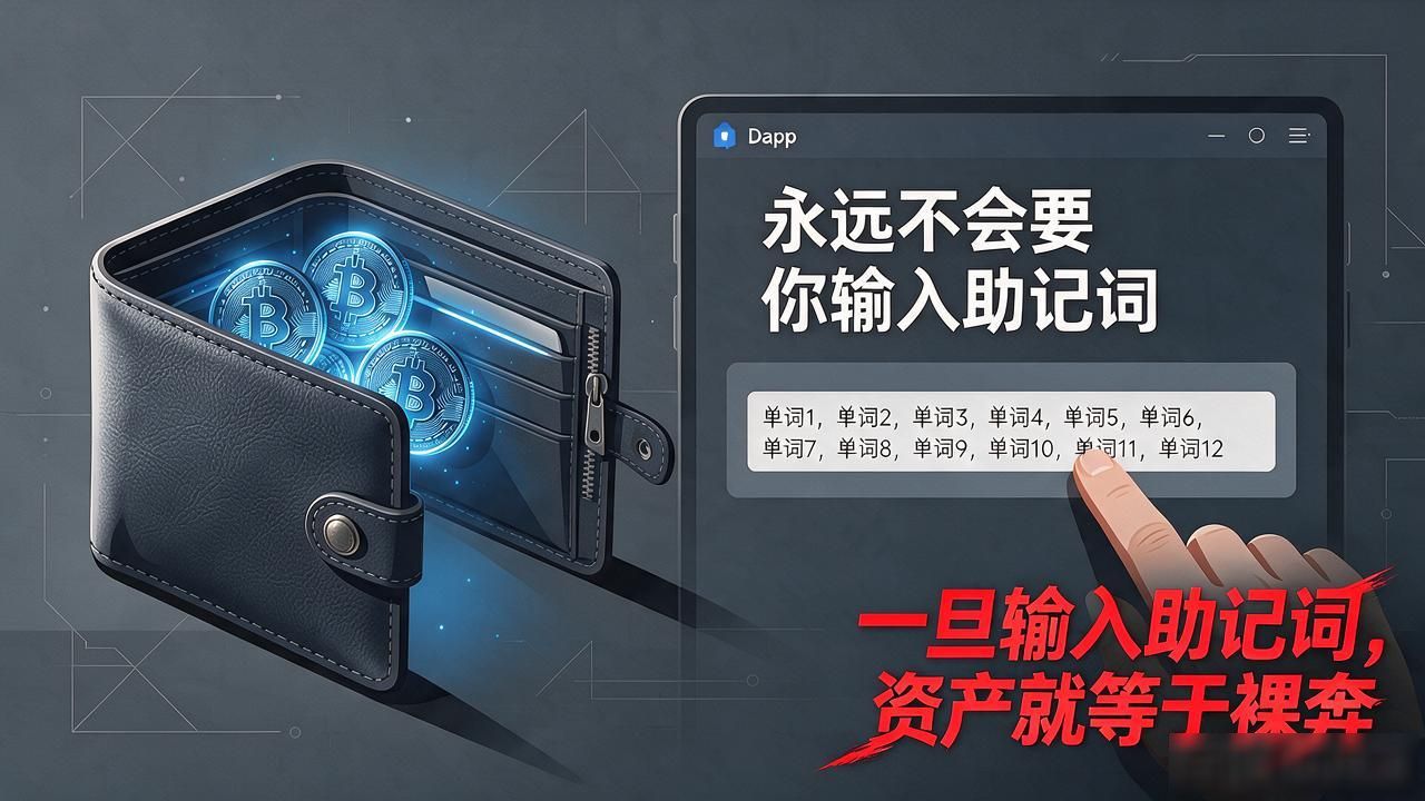 DApp钱包授权风险防范_加密货币私钥助记词安全_dapp上的数字货币会被转走吗