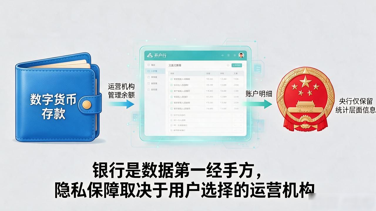 数字货币存款有隐私吗？数字人民币存进去，你的余额和交易谁能查