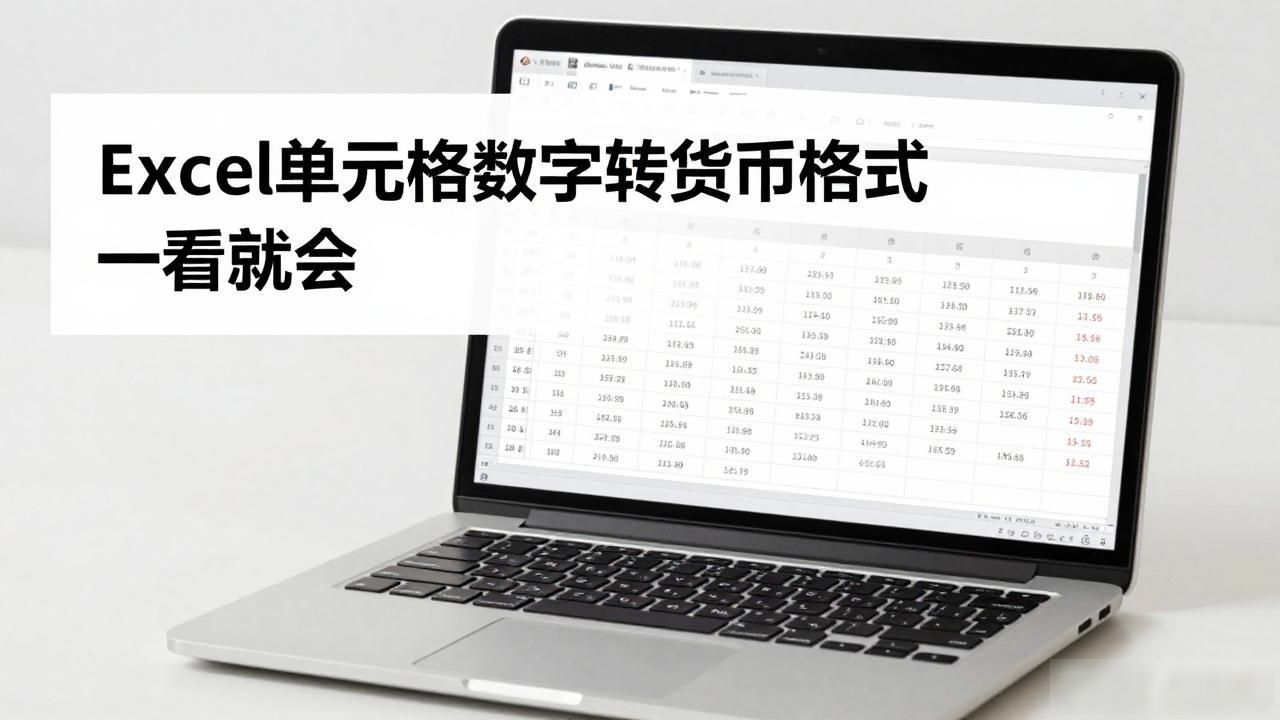 Excel单元格数字转货币格式 一看就会