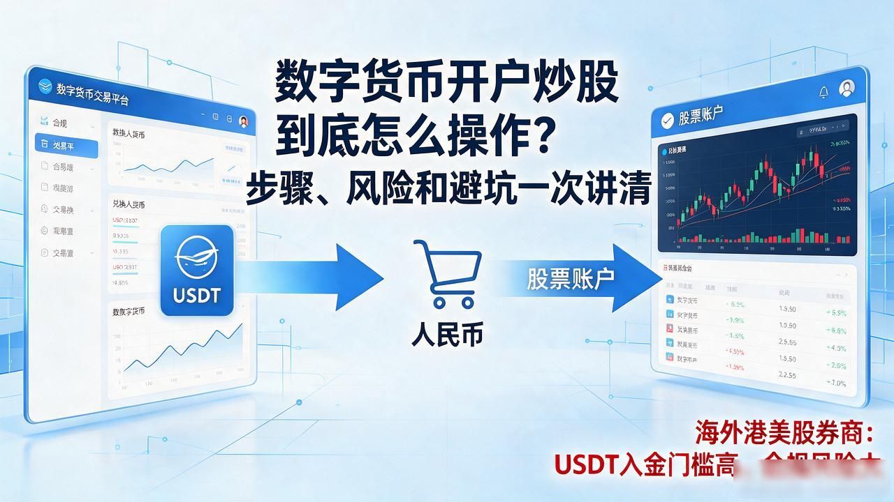 数字货币开户炒股到底怎么操作？步骤、风险和避坑一次讲清