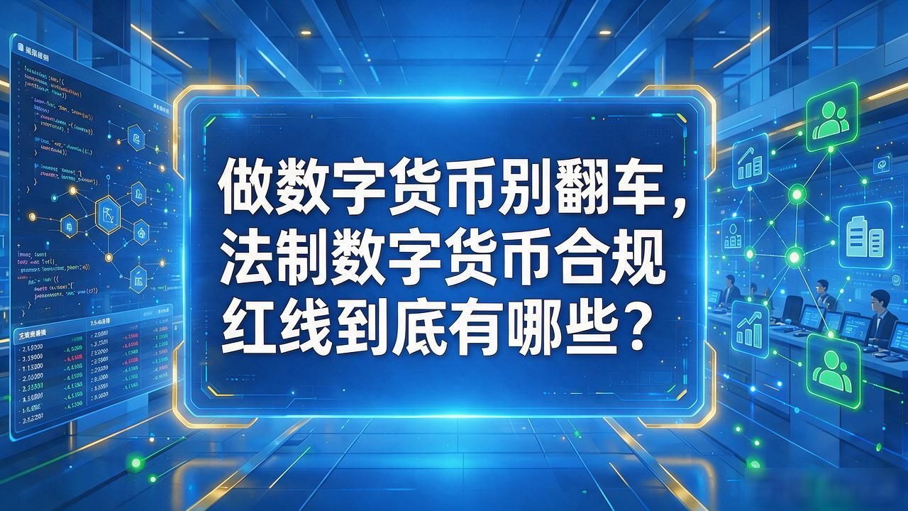 做数字货币别翻车，法制数字货币合规红线到底有哪些