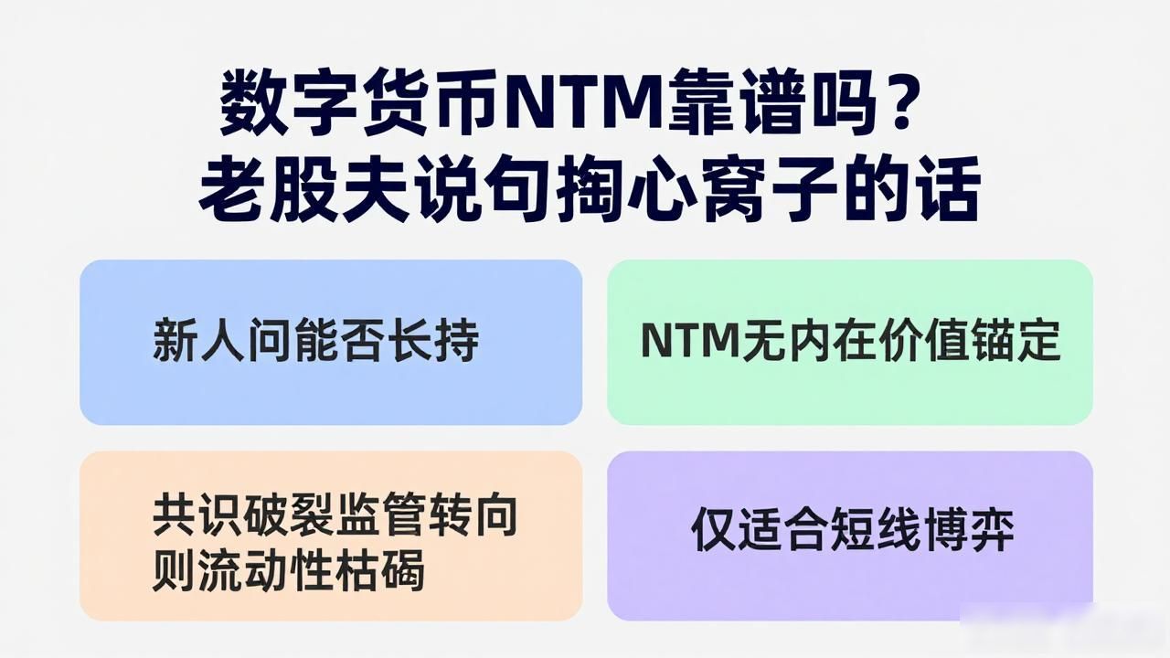NTM数字货币风险_数字货币ntm怎么样_NTM缺乏实际应用场景