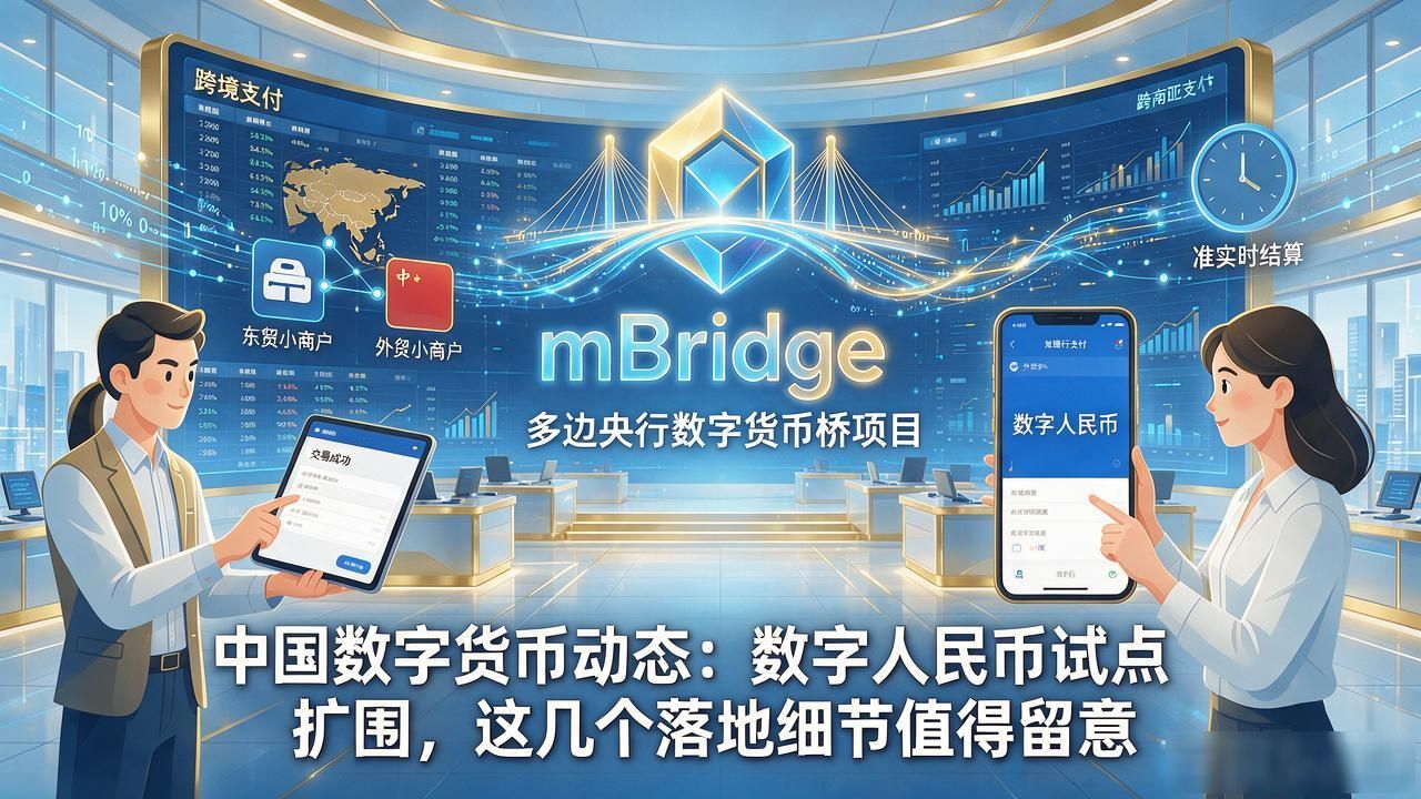 中国数字货币动态：数字人民币试点扩围，这几个落地细节值得留意