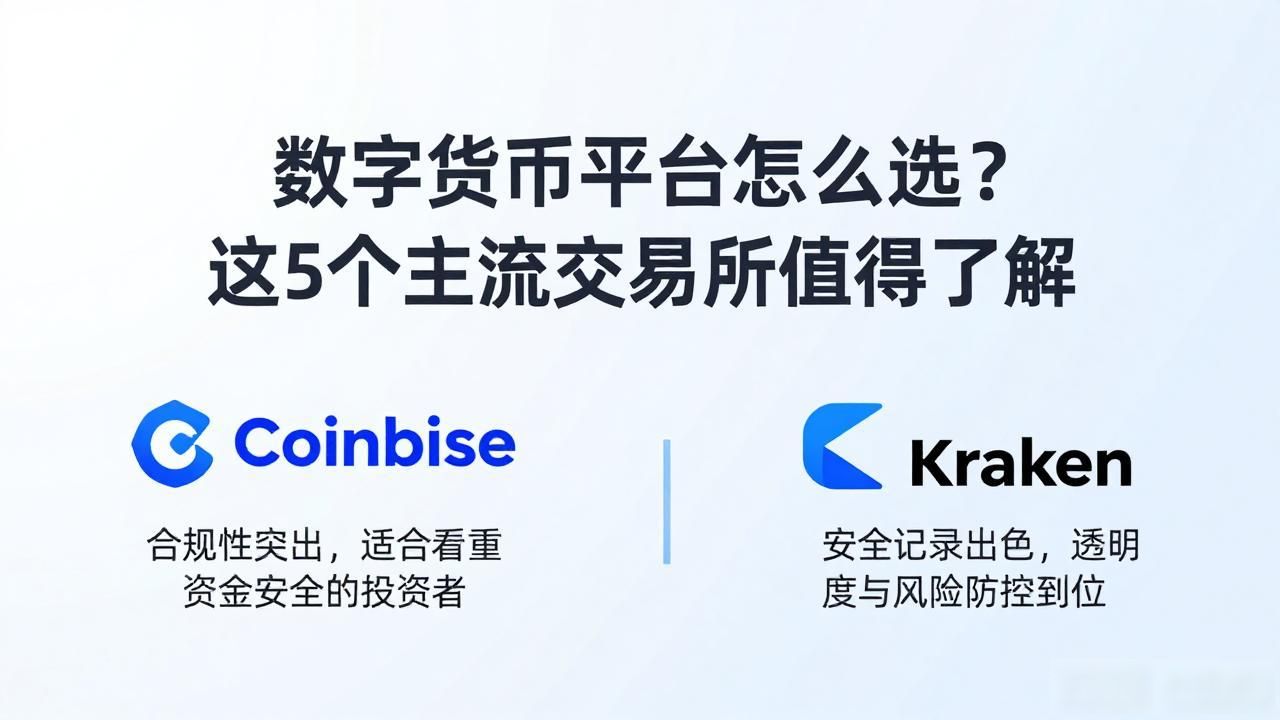 数字货币平台怎么选？这5个主流交易所值得了解