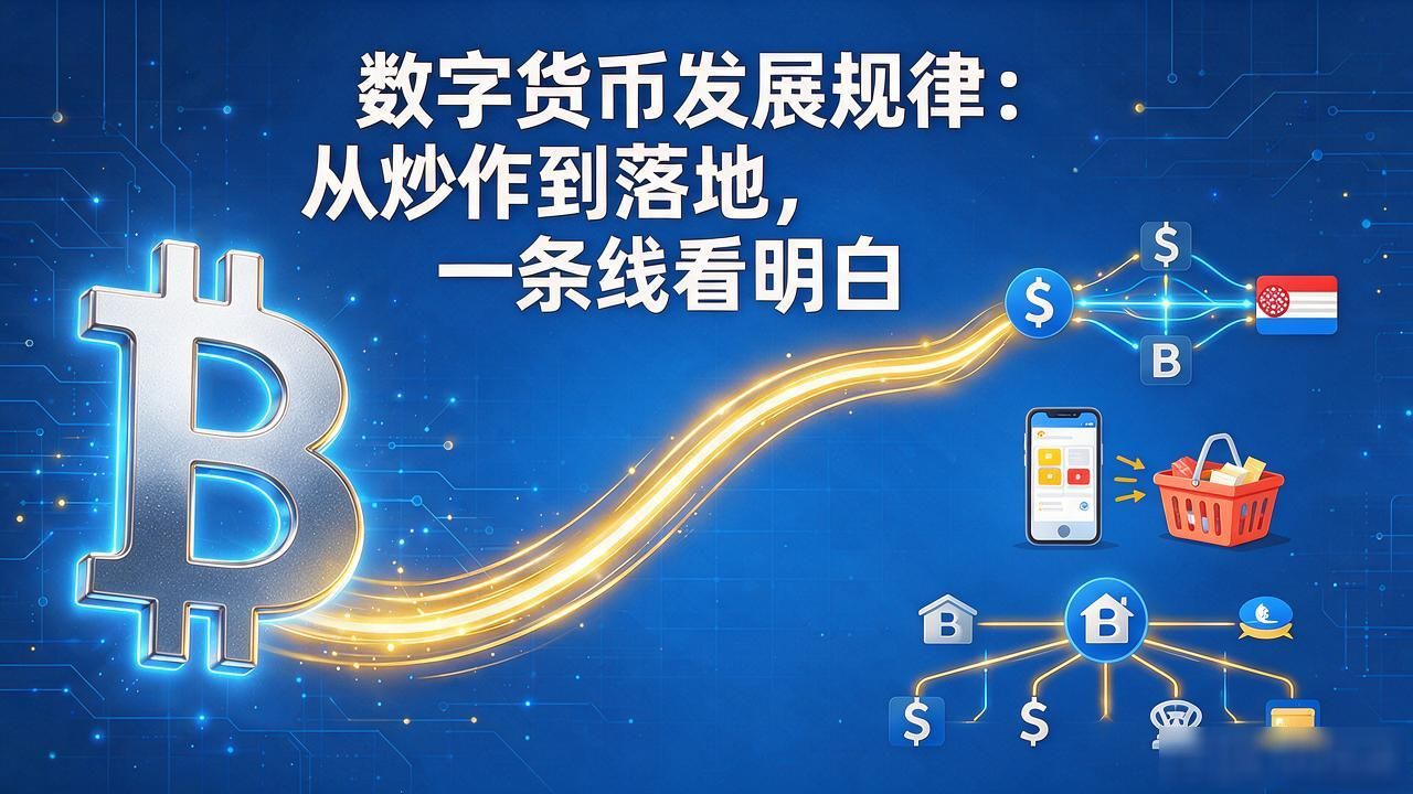 数字货币发展规律：从炒作到落地，一条线看明白