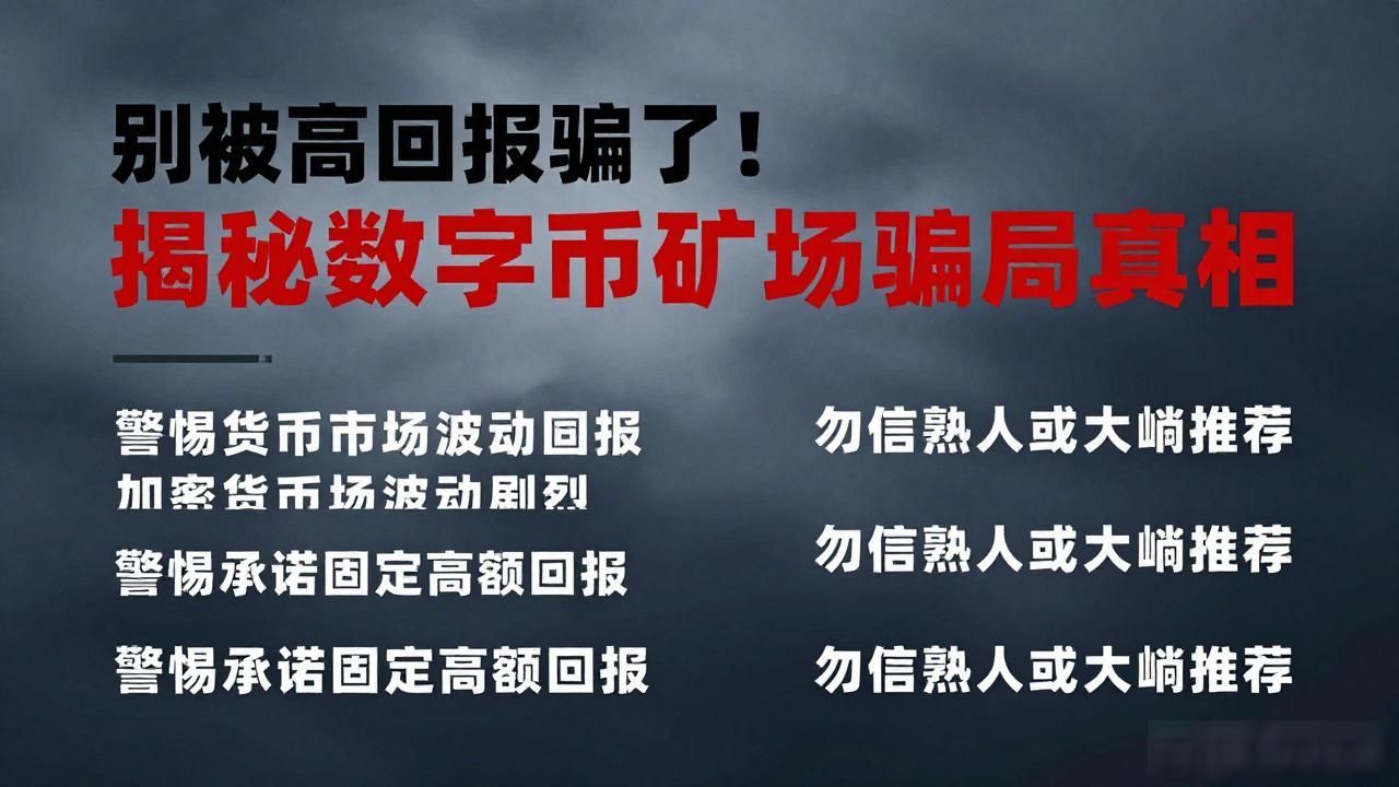 数字货币矿场骗局_挖币骗局_加密货币投资风险