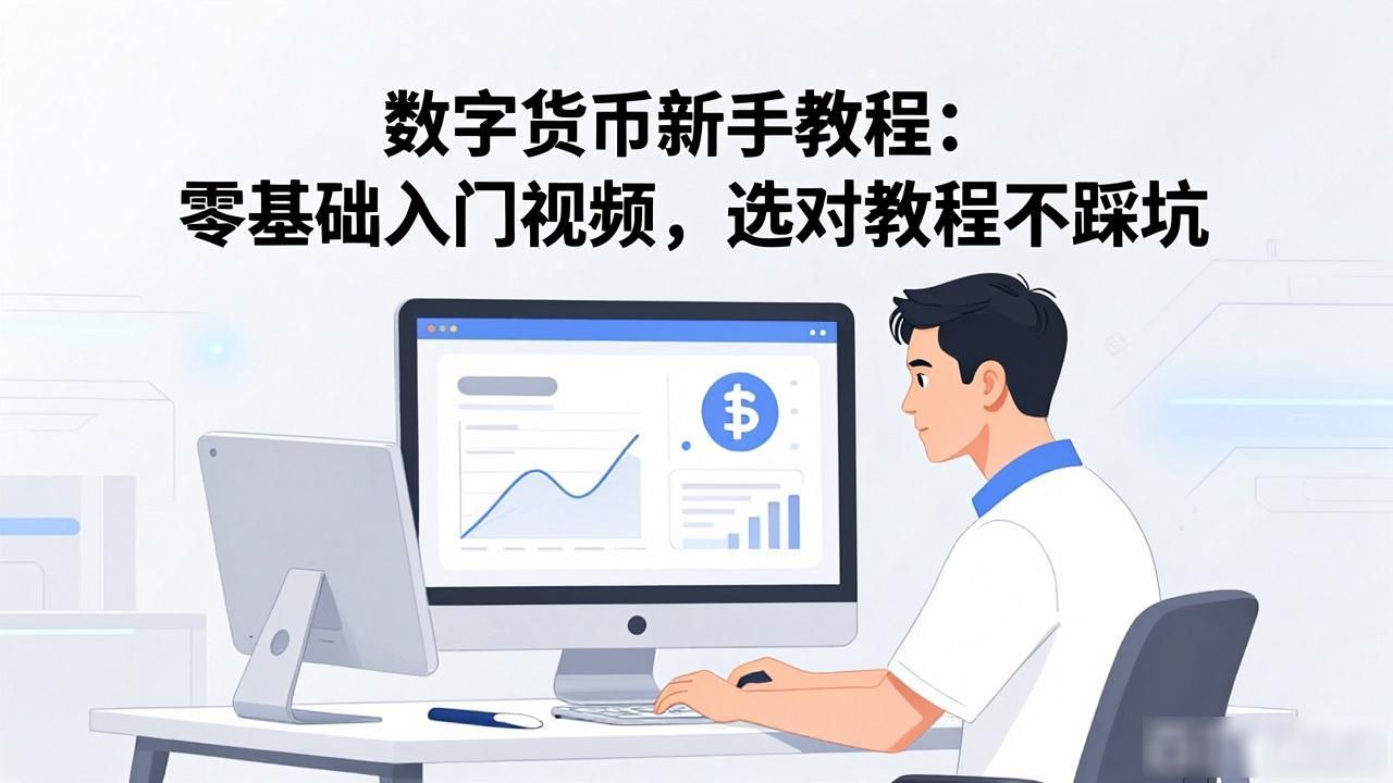 数字货币新手教程：零基础入门视频，选对教程不踩坑