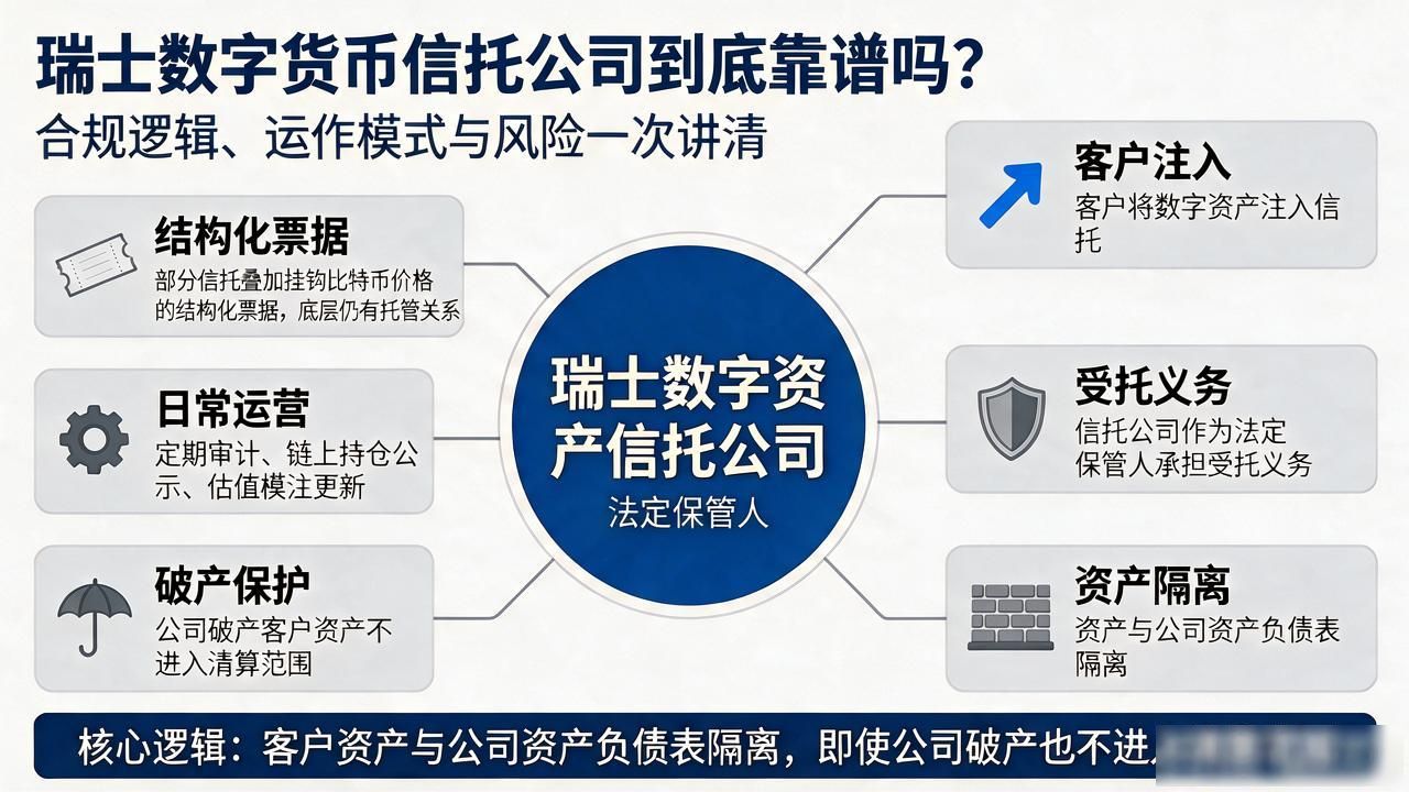 瑞士数字货币信托公司_瑞士数字货币信托公司FINMA牌照要求_苏黎世数字资产托管合规流程
