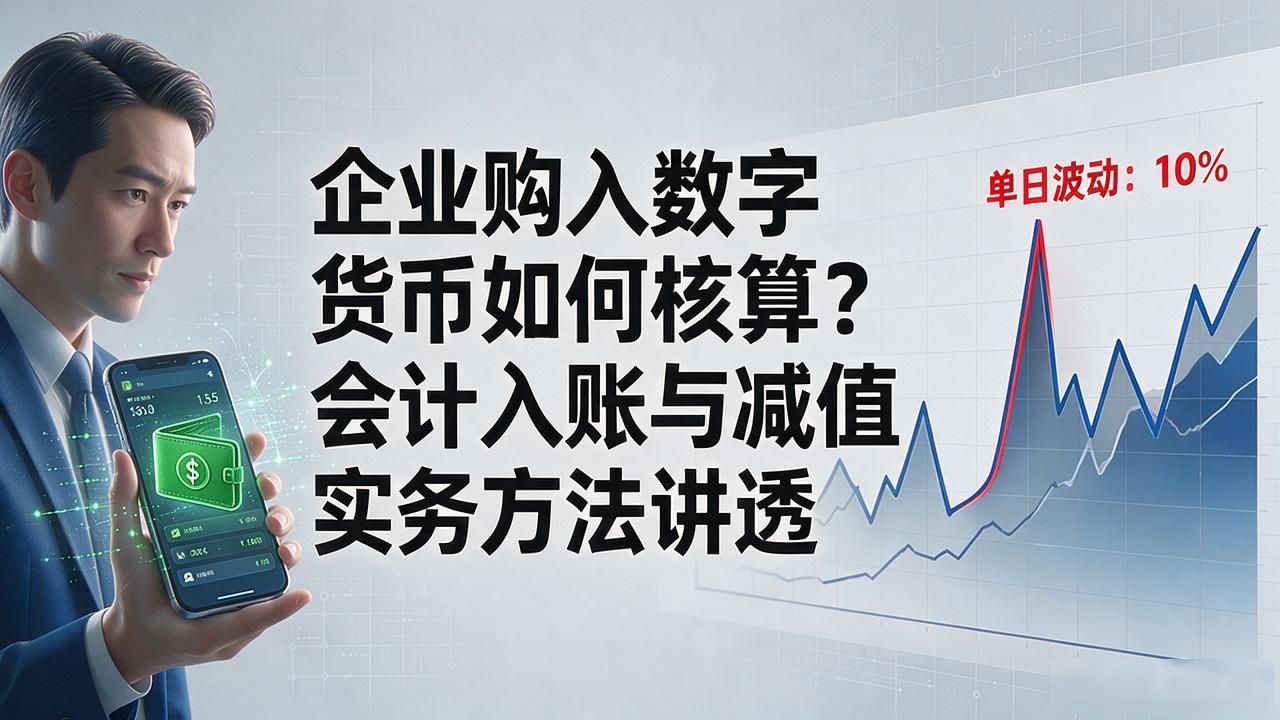 企业购入数字货币如何核算？会计入账与减值实务方法讲透