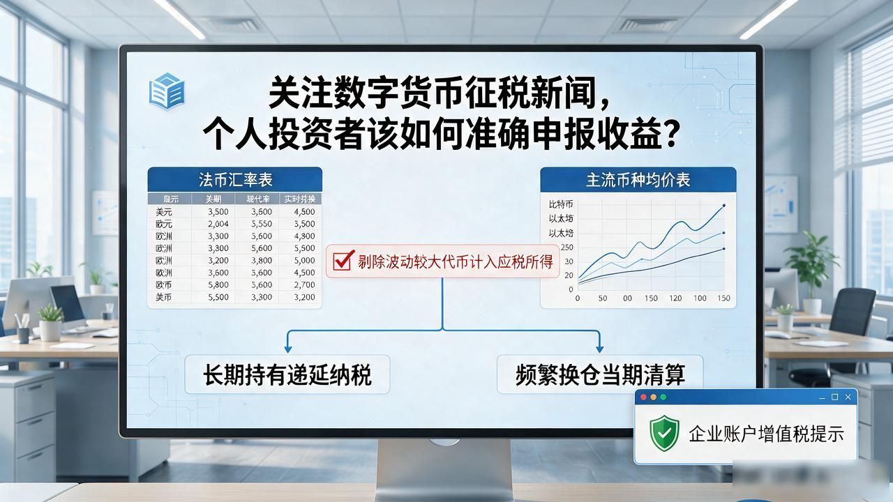 关注数字货币征税新闻，个人投资者该如何准确申报收益？