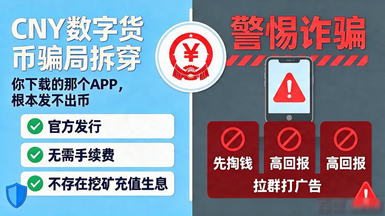CNY数字货币骗局拆穿：你下载的那个APP，根本发不出币