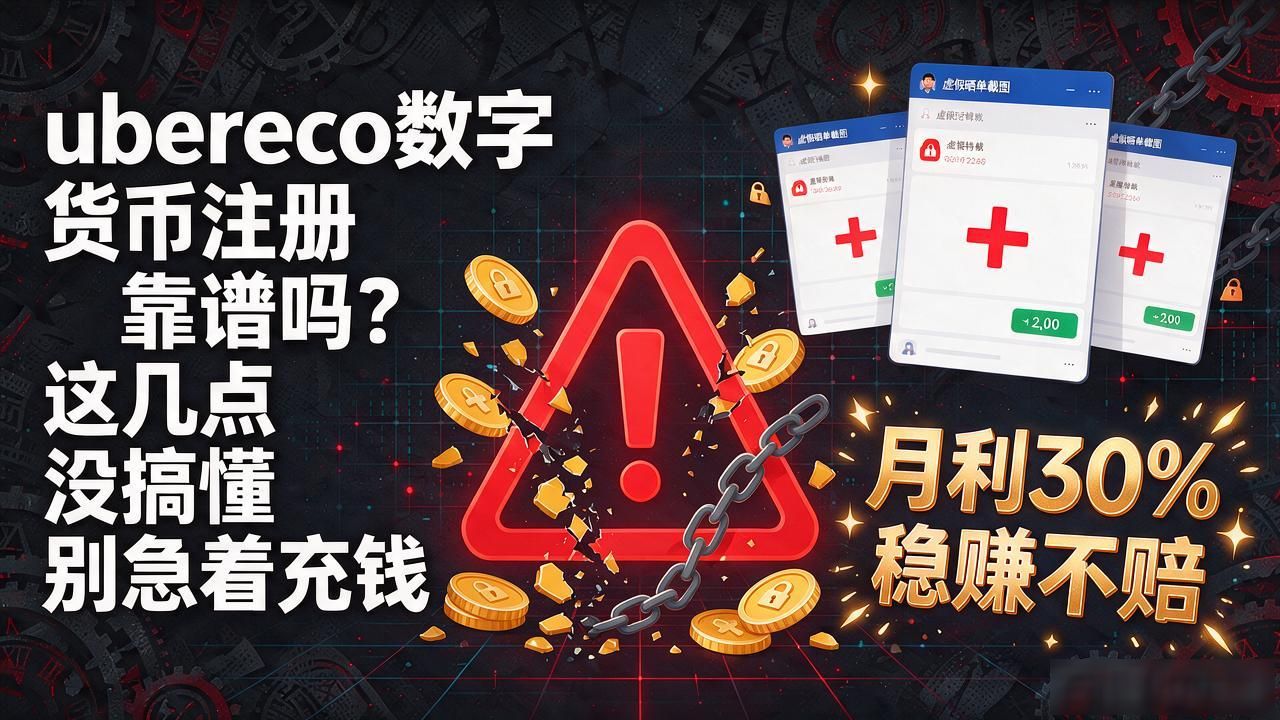 ubereco数字货币注册靠谱吗？这几点没搞懂别急着充钱