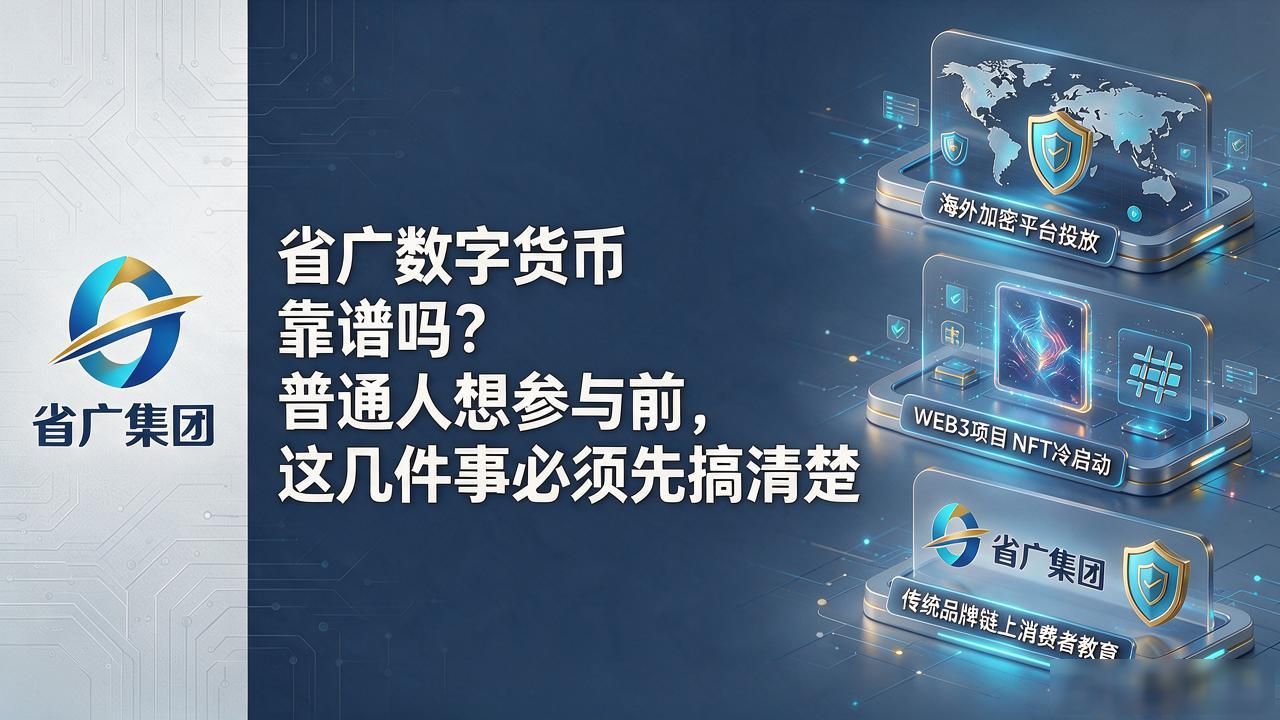 省广数字货币靠谱吗？普通人想参与前，这几件事必须先搞清楚