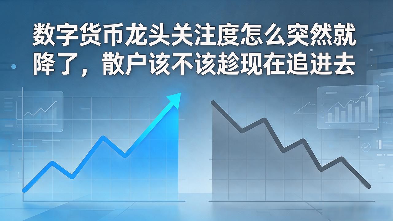 数字货币龙头关注度怎么突然就降了，散户该不该趁现在追进去