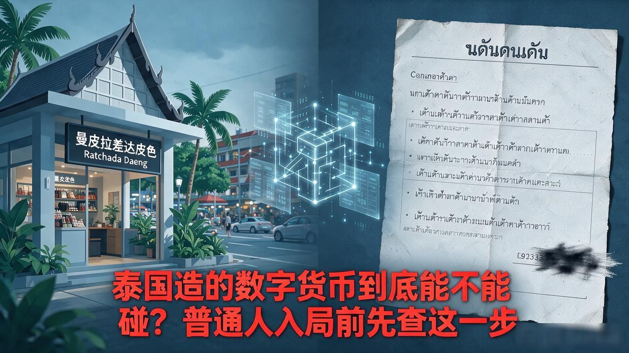 泰国造的数字货币到底能不能碰？普通人入局前先查这一步