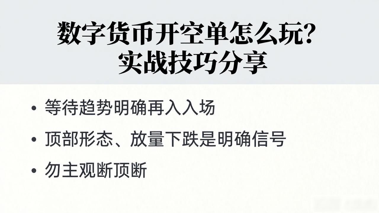 数字货币开空单风险控制_数字货币开空单技巧_数字货币开空单