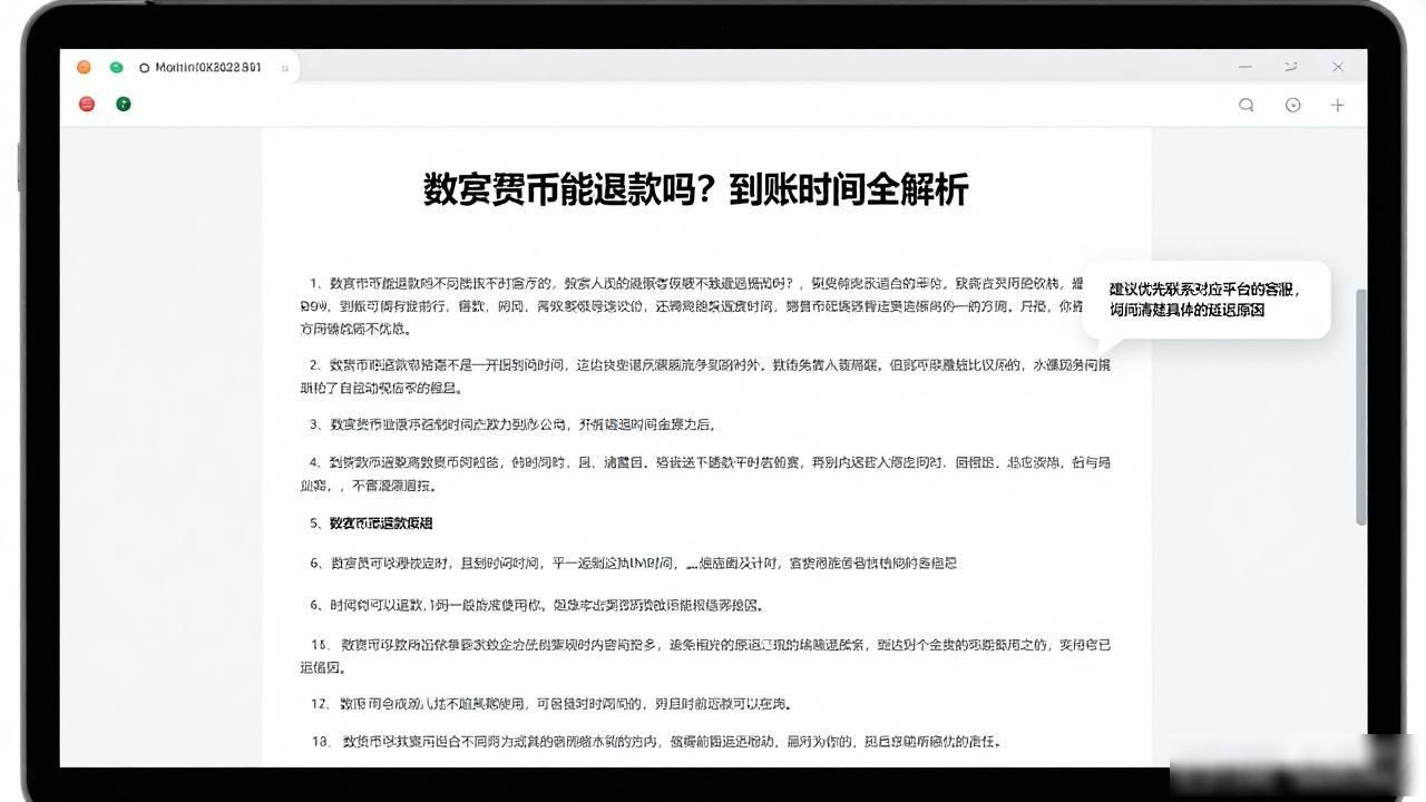数字货币能退款吗_交易平台退款政策_数字货币退款流程